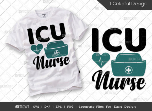 ICU Nurse SVG Cut File for Embroidery