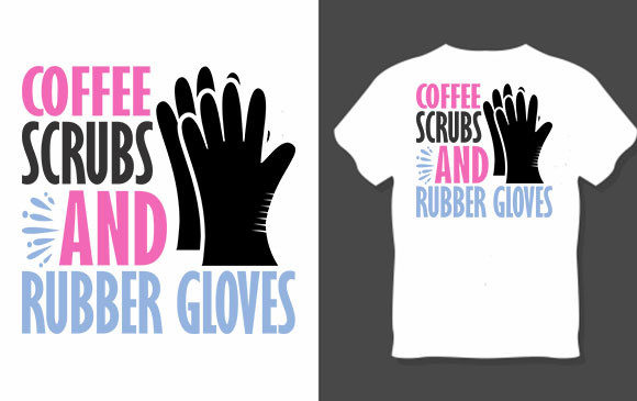 Nurse Svg Design: A Perfect Blend of Coffee, Scrubs