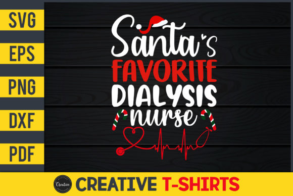 Santa's Favorite Dialysis Nurse: A Unique Embroidery Design