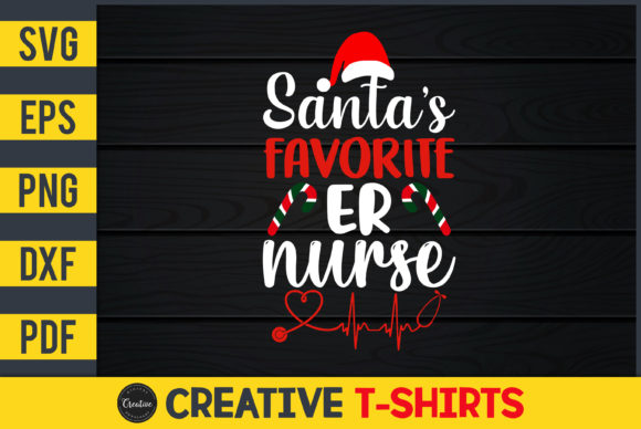 Santa's Favorite ER Nurse: A Festive Embroidery Design